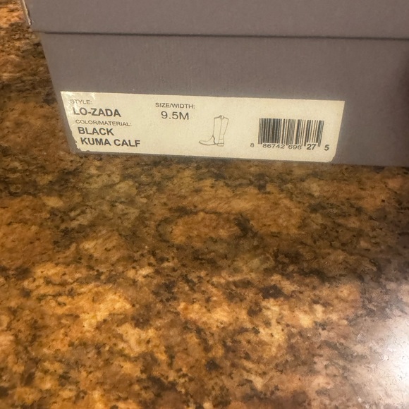 Louise et Cie Lo-Zada Black Kuma Calf Knee-High Leather Boots, Size 9.5. - Picture 2 of 11